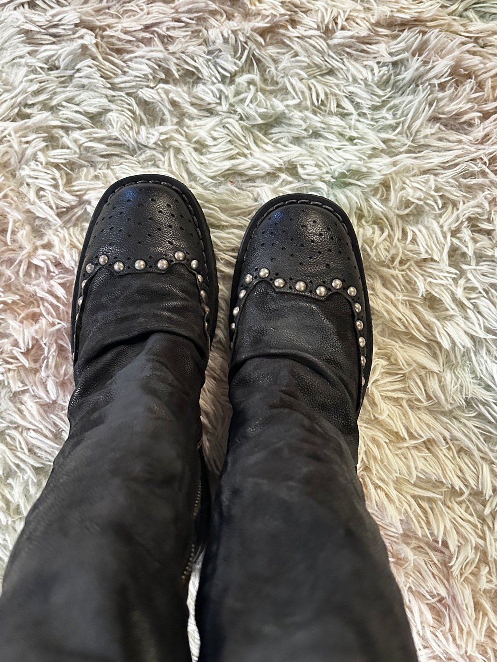 New A.S.98 Thatcher Studded Moto Boots in Black Size 37 - Picture 8 of 11